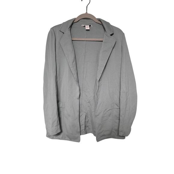 Athleta BlazerStyle Cardigan Women's Size 4  Blue/Grey Soft GorpCore OfficeChic - Picture 1 of 9